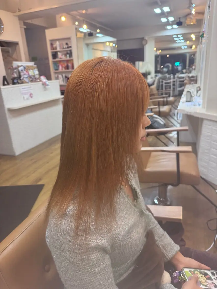 セミロング ヘアカラー 森 千明のヘアスタイル