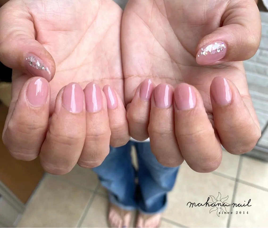 ネイル ワンカラーネイル mahana nailのネイルデザイン