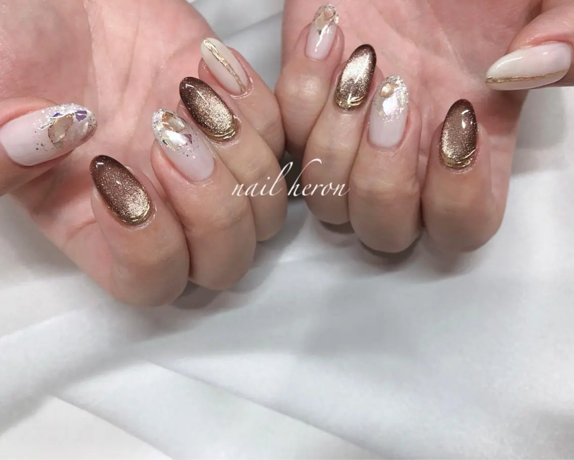 ネイル ハンドネイル saki_ nail heronのネイルデザイン
