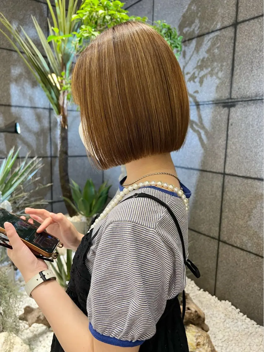 ショート ボブ 髪質改善 トリートメント カット レディースパーマ 🧺🪽/SHUNOのヘアスタイル