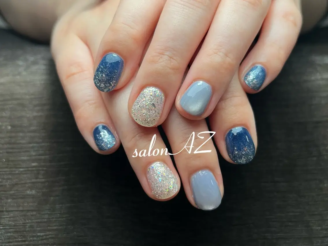 ネイル アートネイル 長さ出し フットネイル フレンチネイル ジェルネイル ハンドネイル salon AZのネイルデザイン