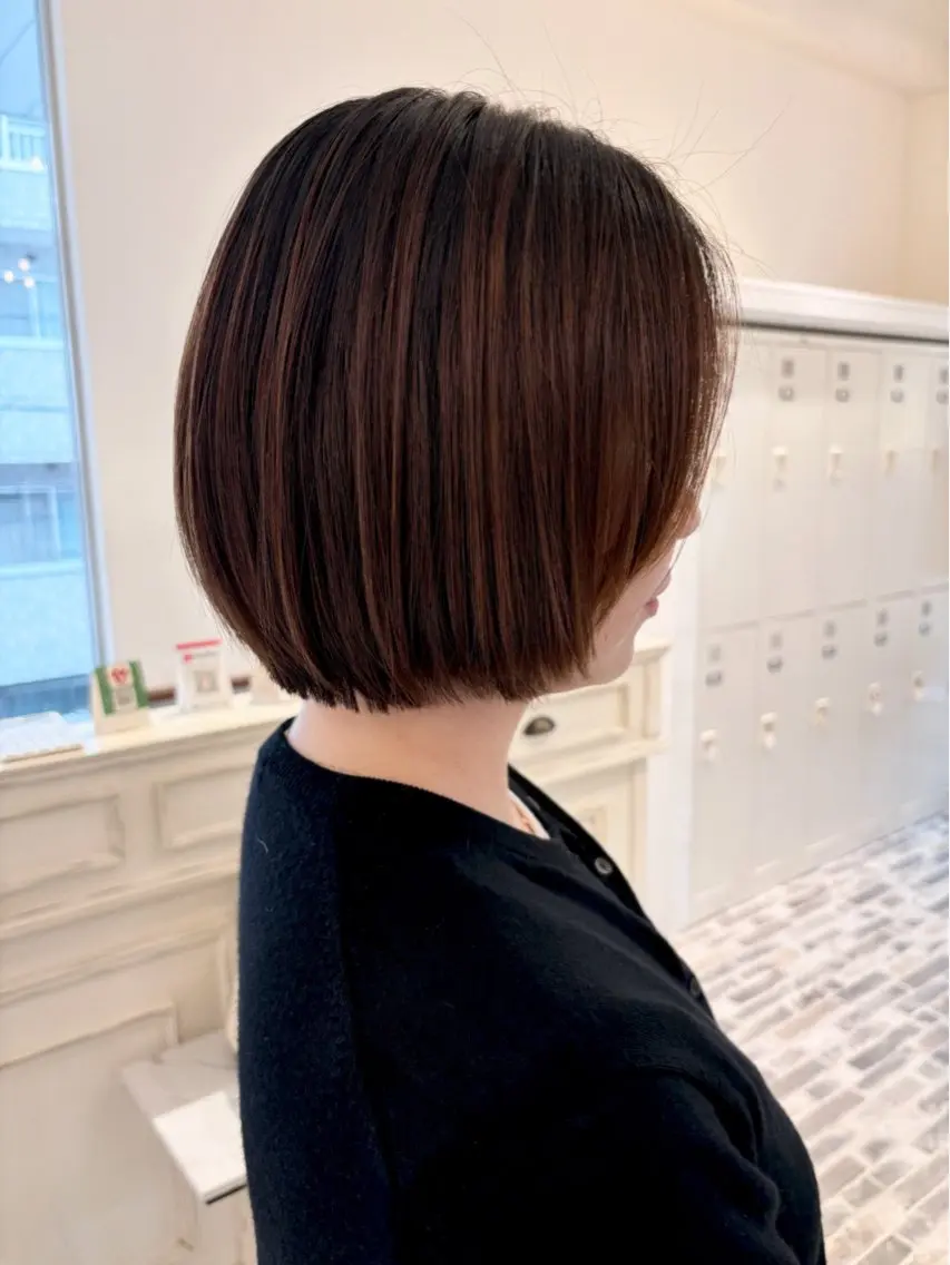 ショート ショートボブ 丸みショート ボブ ショートヘア 縮毛矯正 大卒フリーランス 美容師☆ぬくいせいなのヘアスタイル
