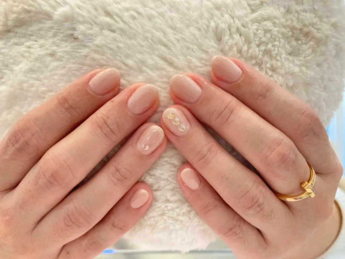 ネイル ハート シンプルネイル Lisa’s Salonのネイルデザイン