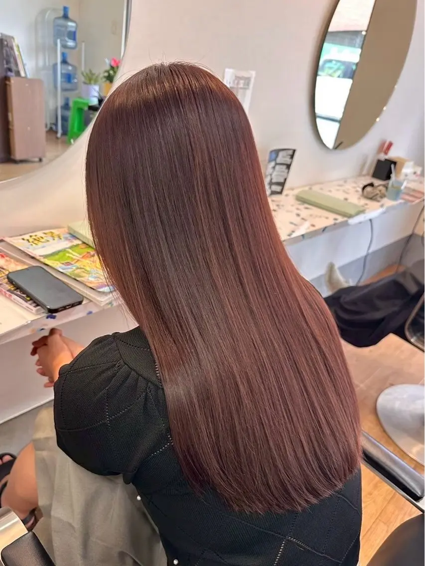 ロング カラー ヘアカラー トリートメント 🌺海外風・中明度 透明感yui🌺のヘアスタイル
