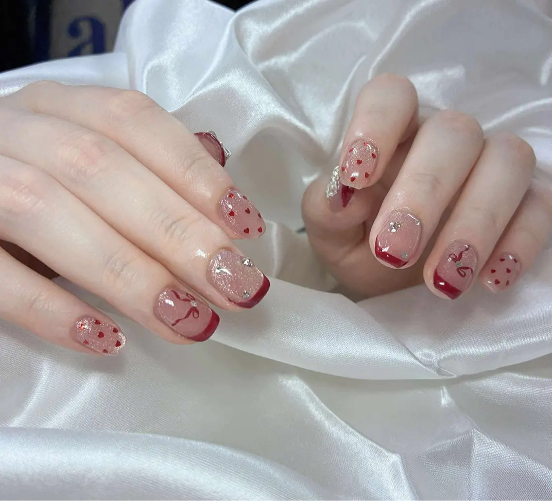 ネイル フレンチネイル グラデーション 韓国ネイル マグネットネイル ニュアンスネイル ハンドネイル Hara Nail 【持ち込みOK】のネイルデザイン
