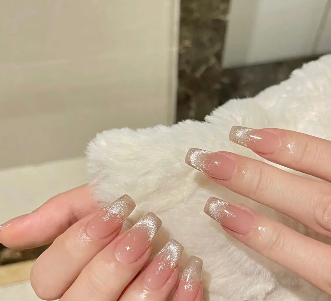 ワンホンネイル💅マグネットフレンチ🌟5980の写真