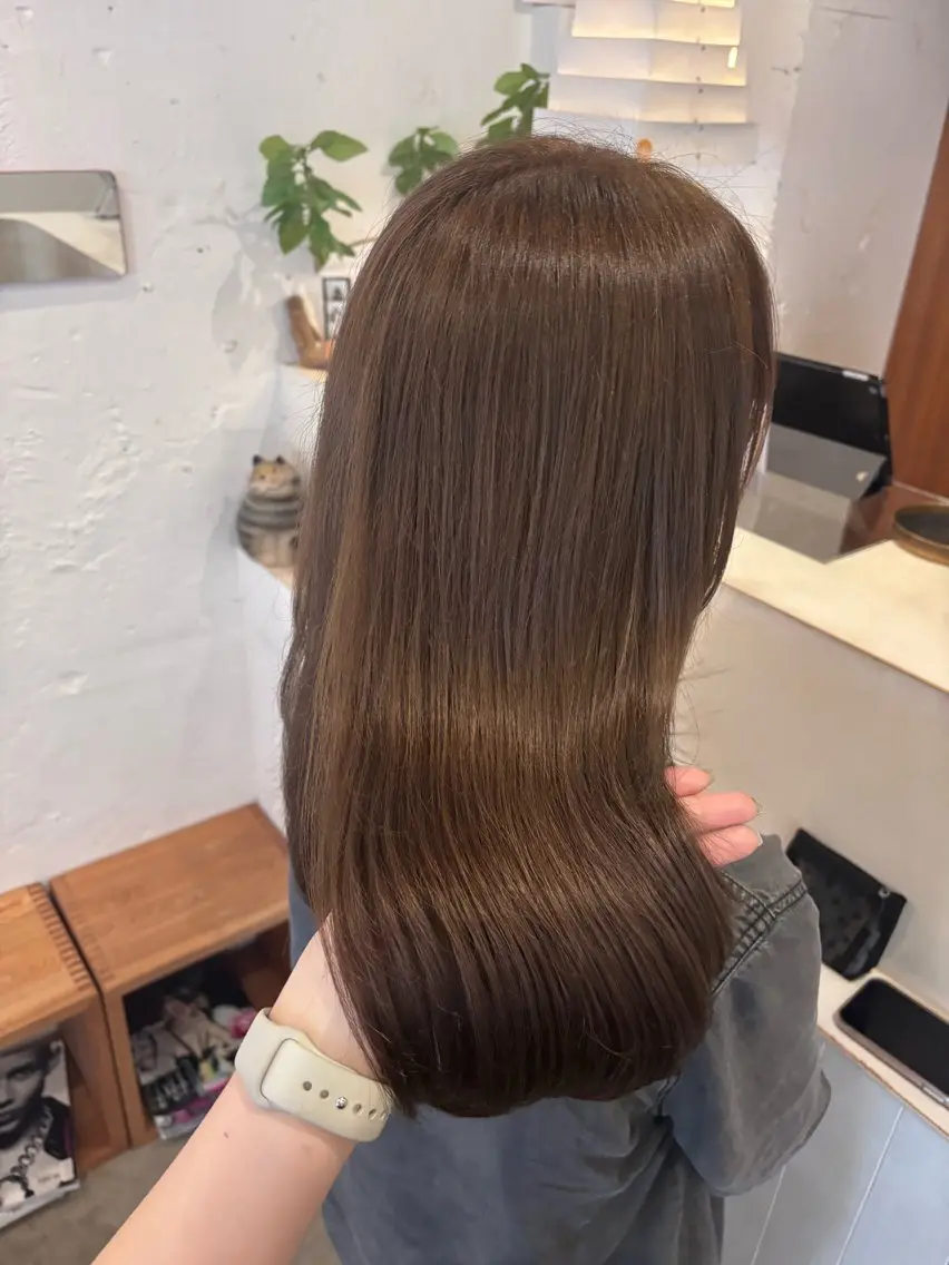 カラー ベージュカラー 透明感カラー グレージュ ヘアカラー トリートメント ヘッドスパ 🎀透明感カラー🎀 Yurinoのヘアスタイル