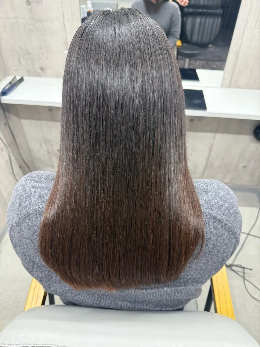 ロング カット 縮毛矯正 トリートメント ageless/ 髪質改善marinaのヘアスタイル