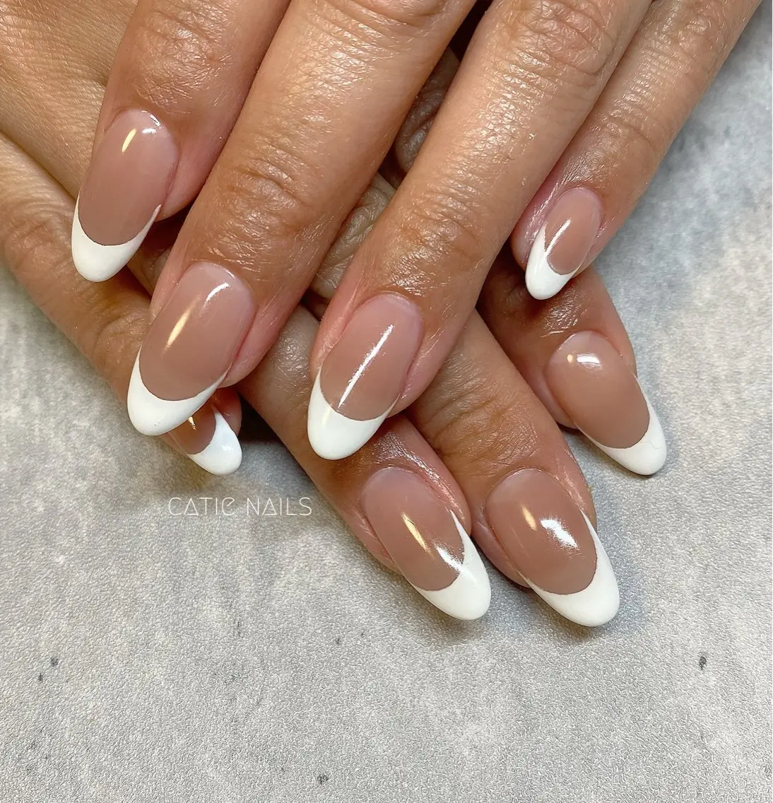 【シンプル】フレンチネイル / ベースカラー追加+¥1000/大人綺麗めネイル♡/ オフィスネイルにも◎/美フォルム◎の写真