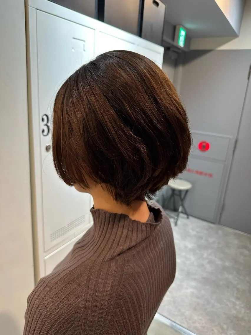 ショート パーマ ショートヘア 小顔カット ニュアンスパーマ 平日オススメ✨ コスパ&タイパ✨山下のヘアスタイル