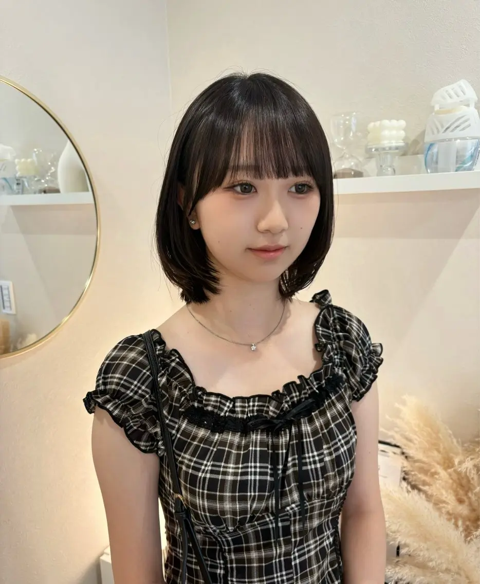 ミディアム ボブレイヤー ボブ レイヤーカット カット トリートメント YUI 《レイヤーカット》のヘアスタイル