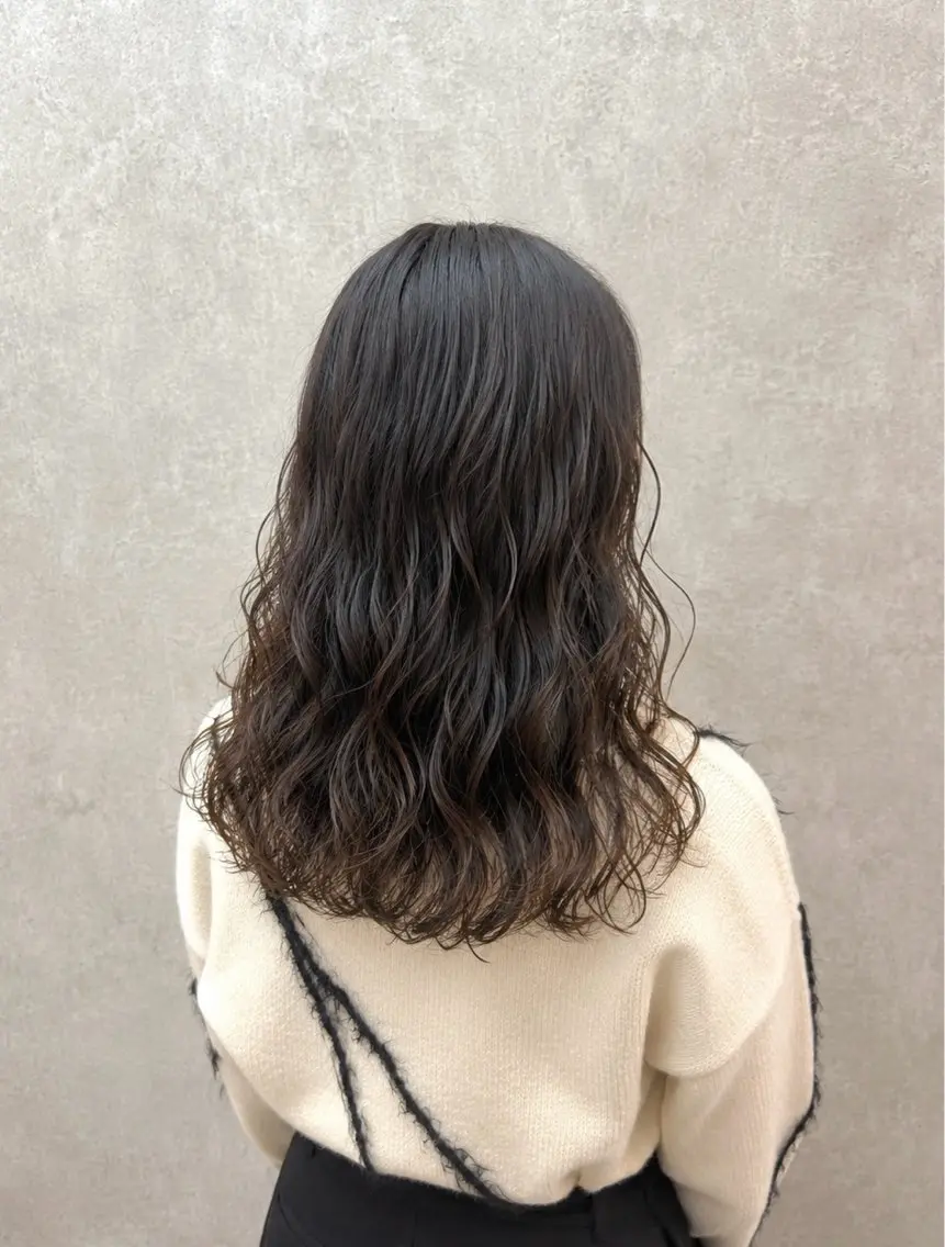 ロング カラー パーマ デジタルパーマ 【enil代表】 杉林和哉のヘアスタイル