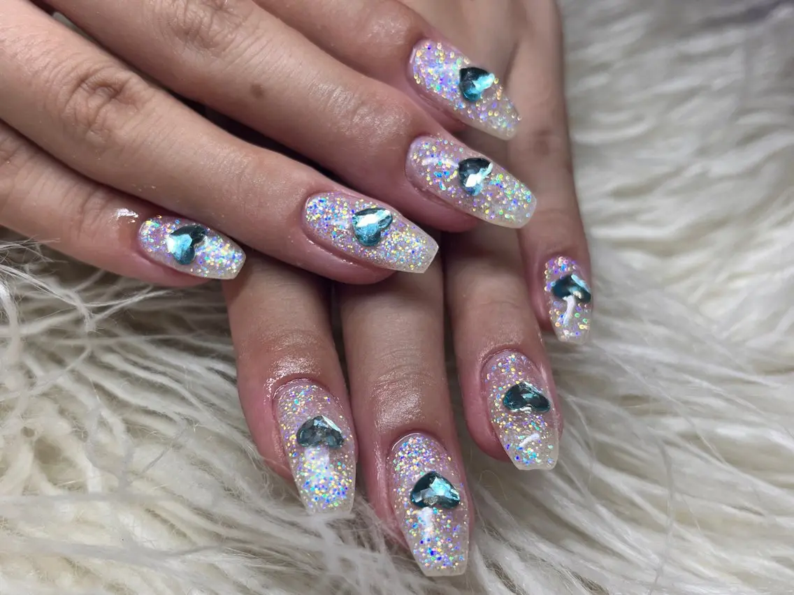 ネイル ワンカラーネイル ストーンネイル ハンドネイル Nail salon LuaRのネイルデザイン