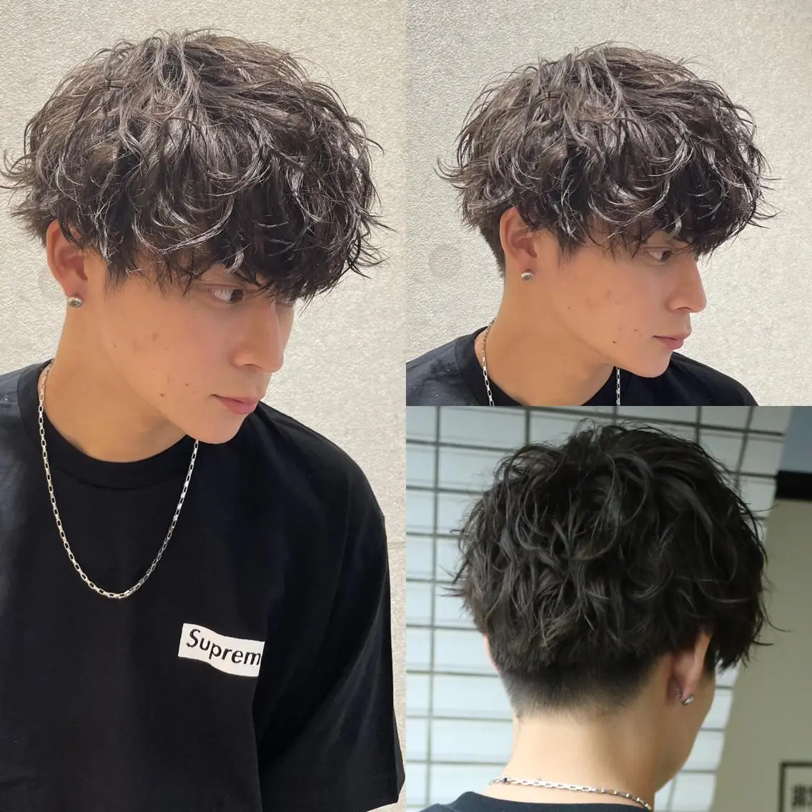 メンズ マッシュ メンズパーマ 波巻きパーマ カット トリートメント ヘアセット 【メンズヘアの匠】 タニ 心斎橋 アメ村のヘアスタイル