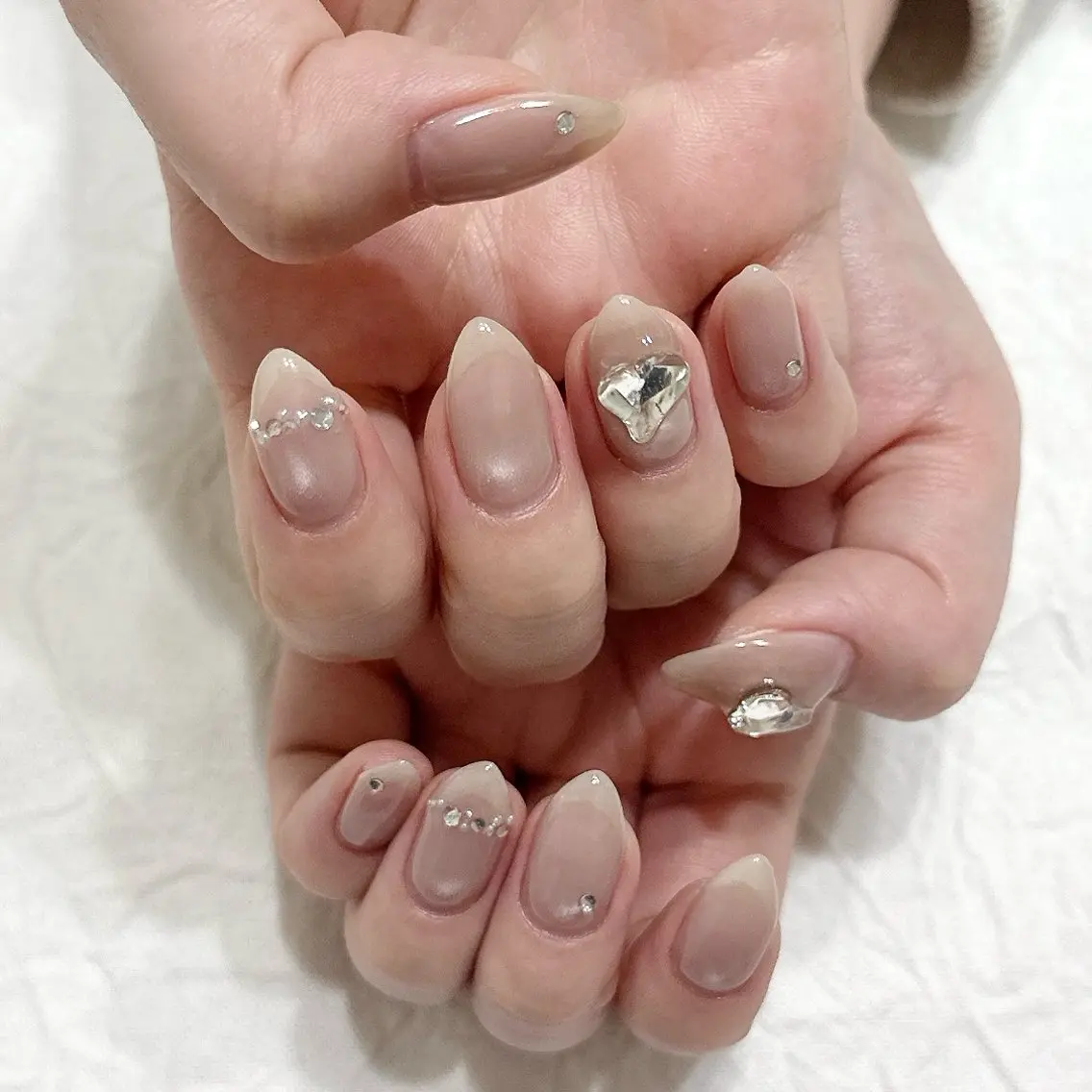 ネイル ジェルネイル マグネットネイル ストーンネイル ハンドネイル peaberry nailのネイルデザイン