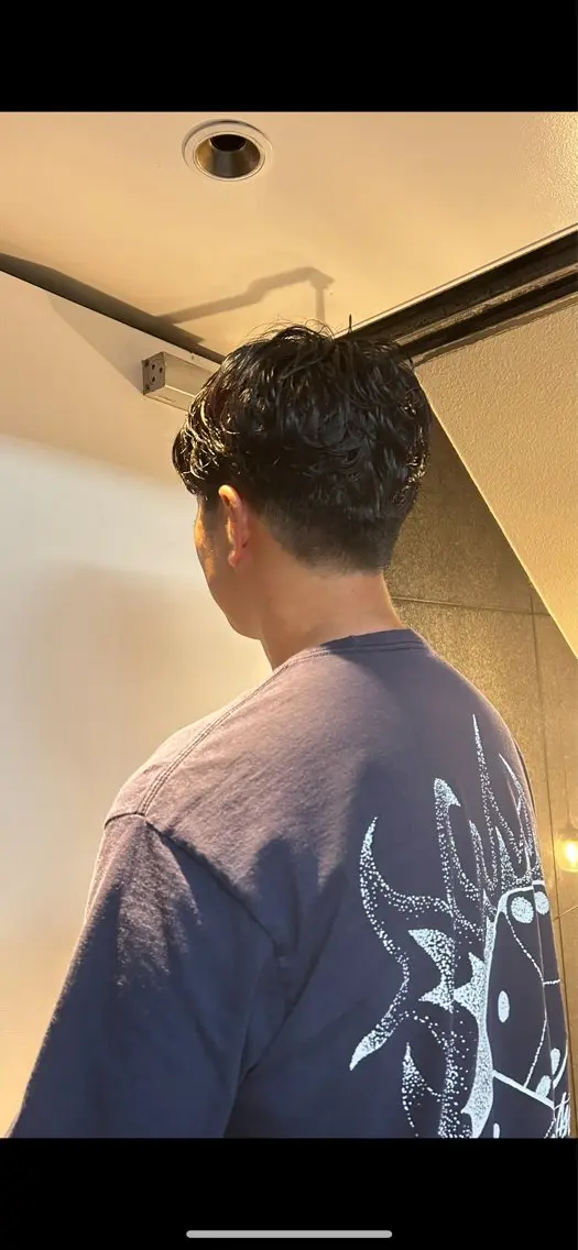 パーマ メンズ メンズパーマ 透明感カラー 🦙なりたりみのヘアスタイル