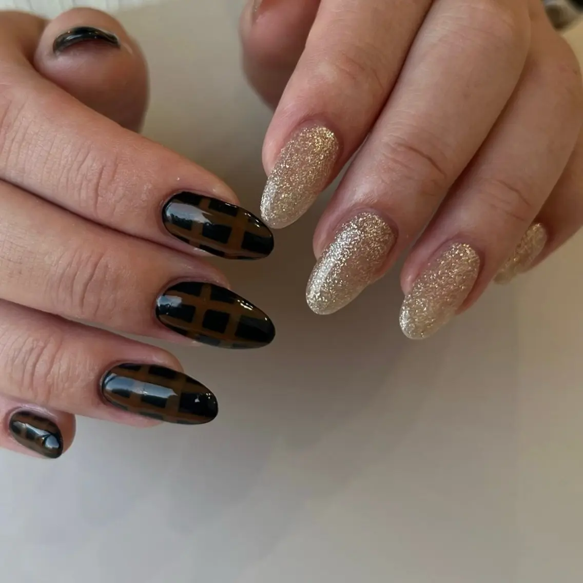 ネイル ブラウン ハンドネイル nail◯ petitnanoのネイルデザイン