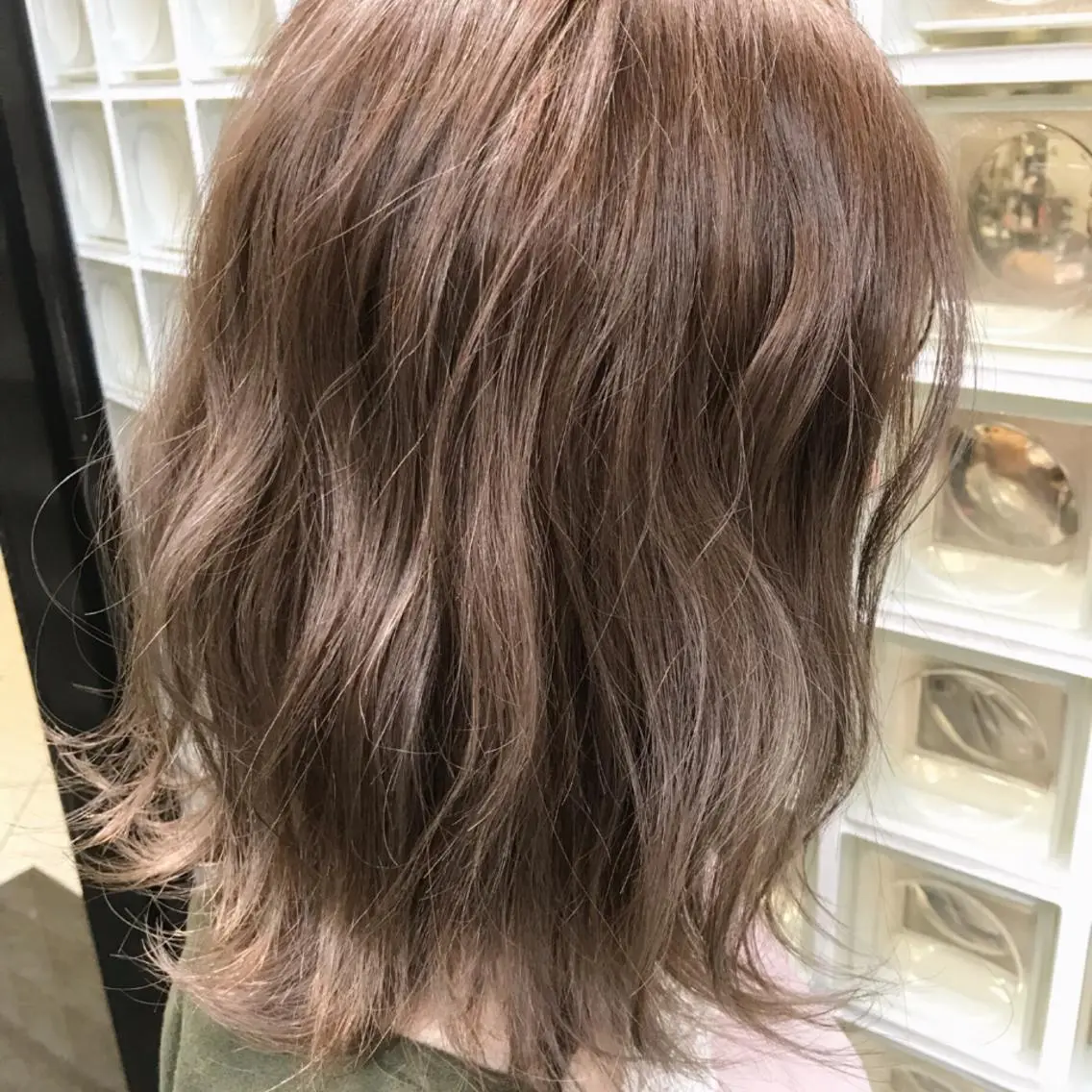 ミディアム カラー パーマ ヘアアレンジ メンズ 神山 昌子のヘアスタイル