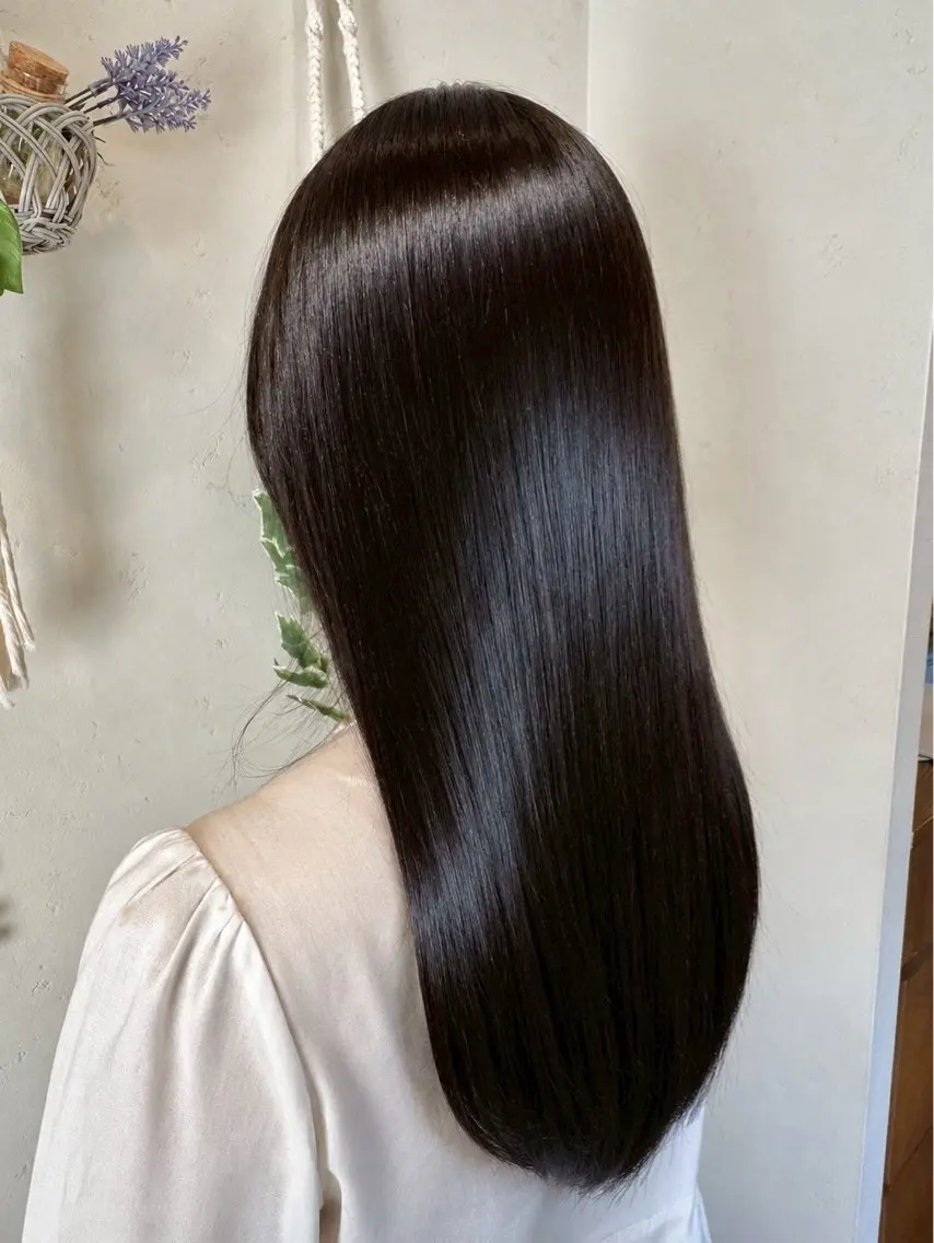 セミロング カット 縮毛矯正 トリートメント 髪質改善 曳舟FUKUDAのヘアスタイル
