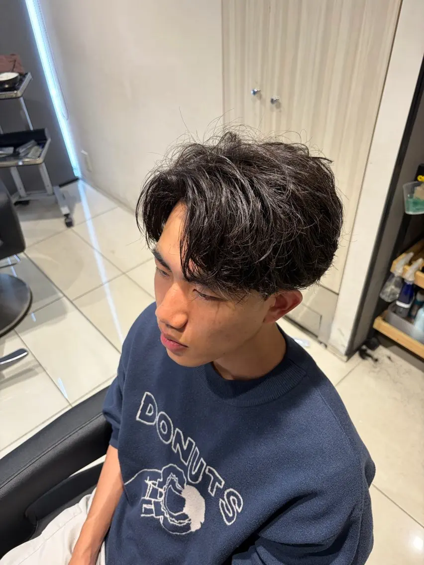パーマ メンズ メンズパーマ 関内/メンズパーマ/ 男性専門/菊池蒼大のヘアスタイル