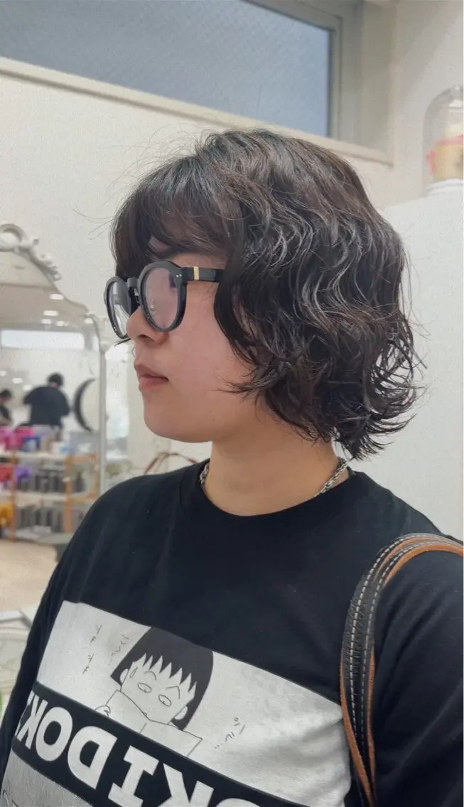 ショート パーマ 外ハネヘア スギヤマチヒロ /仙台/パーマのヘアスタイル