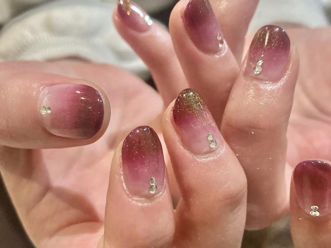 ネイル ラメ(グリッター) ハンドネイル パラジェル認定サロン N°nail 立川のネイルデザイン