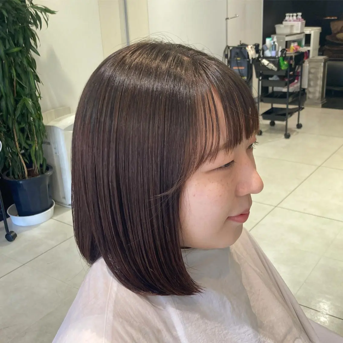 ショート 透明感カラー 板橋 島村美咲のヘアスタイル