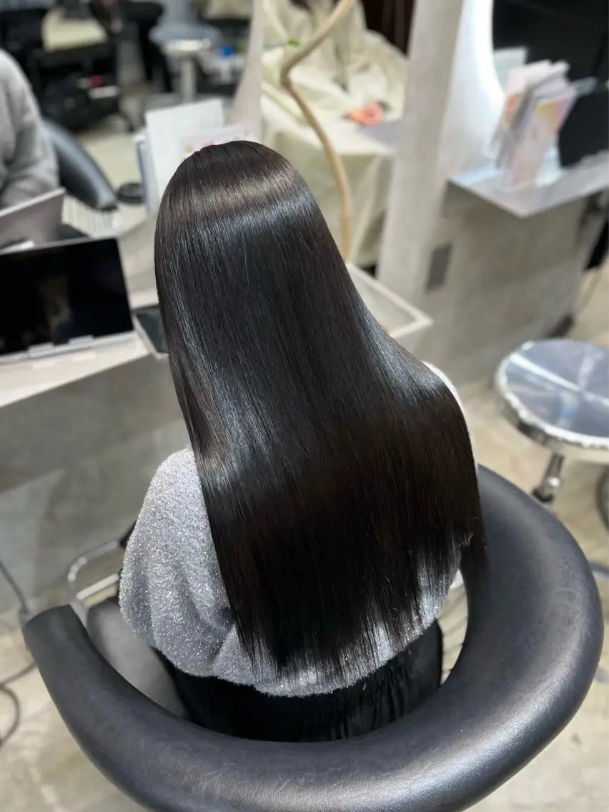 ロング カラー トリートメント ワンホンヘア🇨🇳 髪質改善/itaruのヘアスタイル