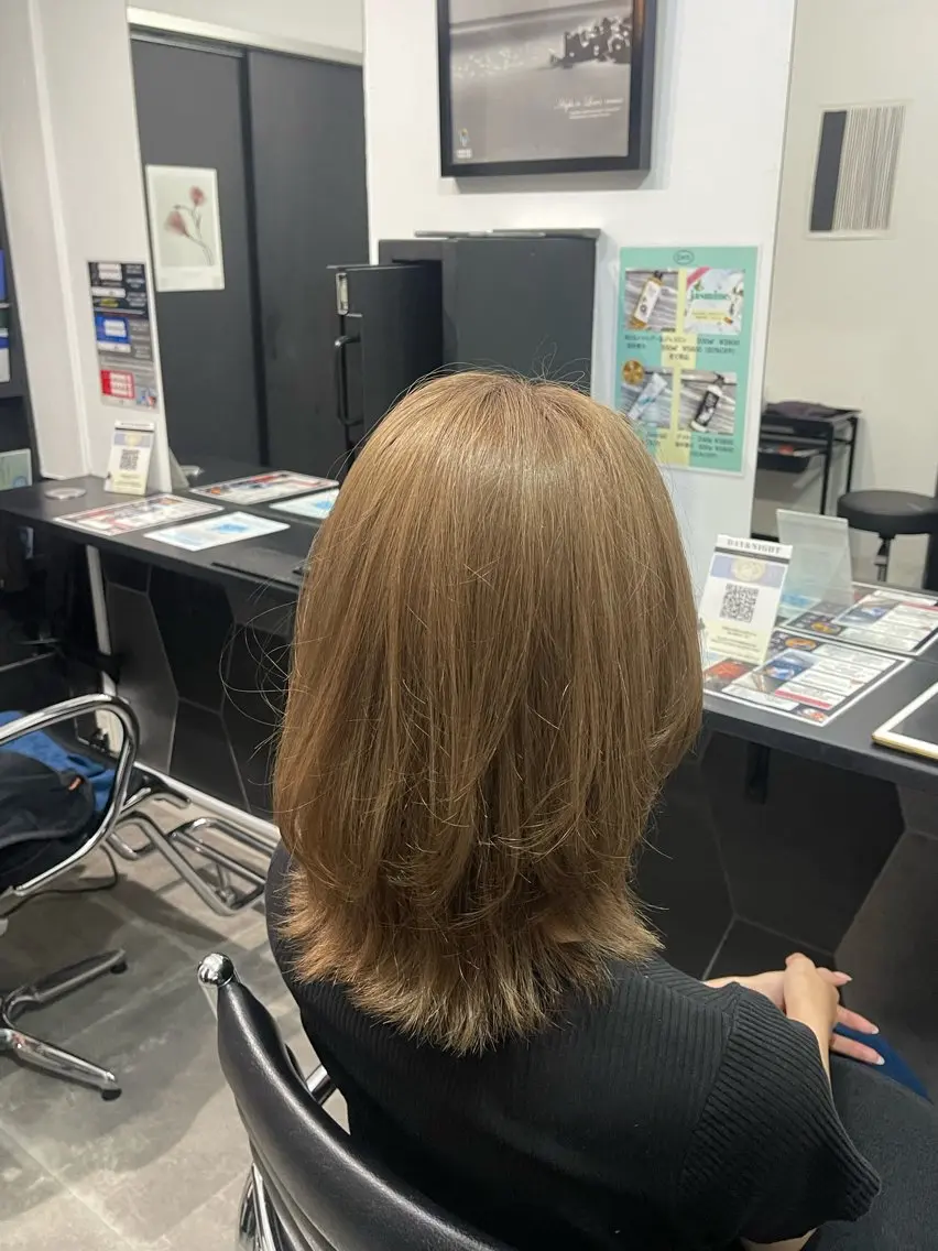 ミディアム トリートメント ヘアカラー トリートメント AYANO Day&Nightのヘアスタイル