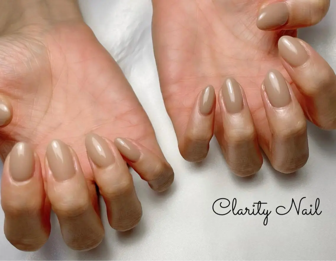 ネイル ワンカラーネイル ハンドネイル Clarity Nailのネイルデザイン