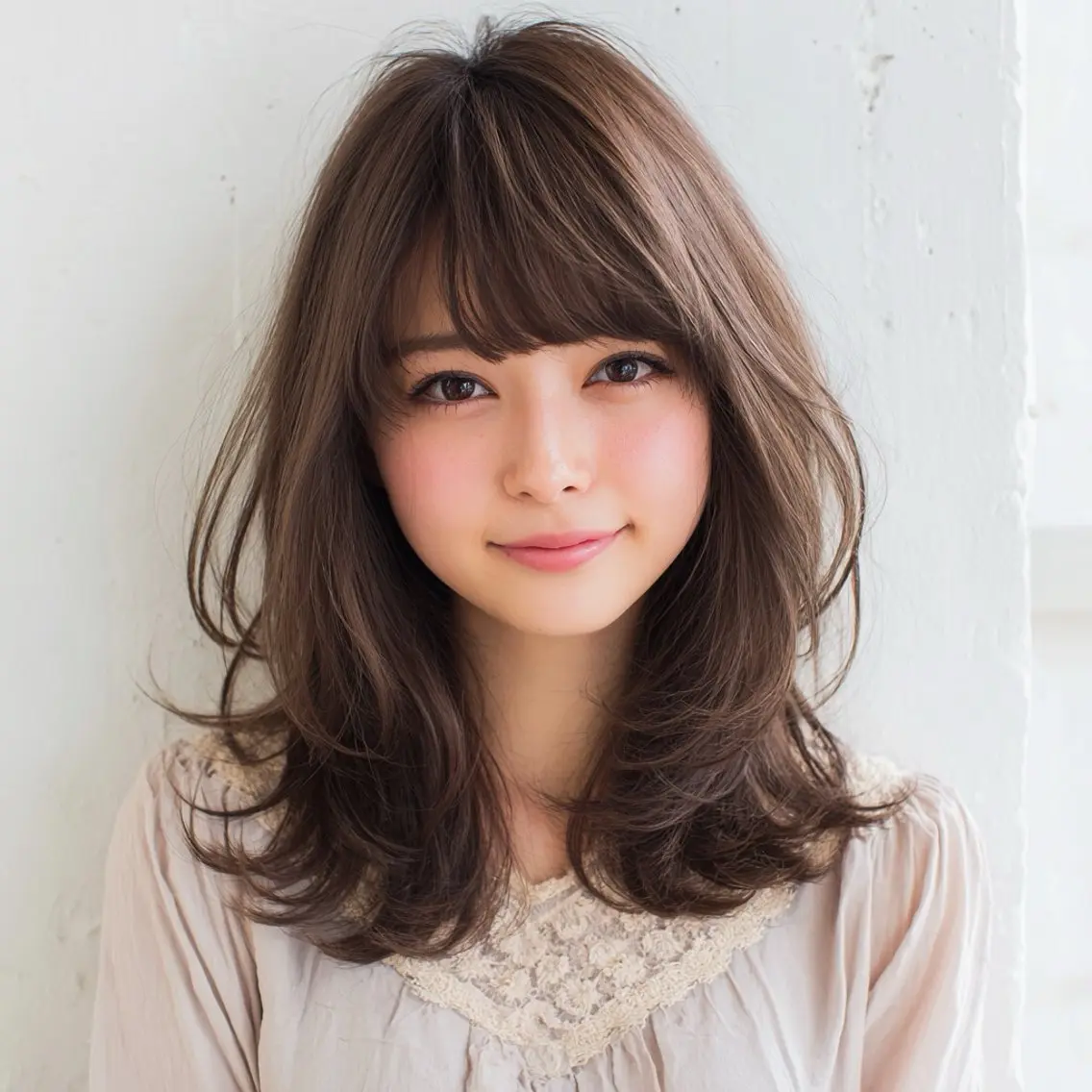 セミロング レイヤーカット カット トリートメント 🌼kubu🍀 Minami🌼のヘアスタイル