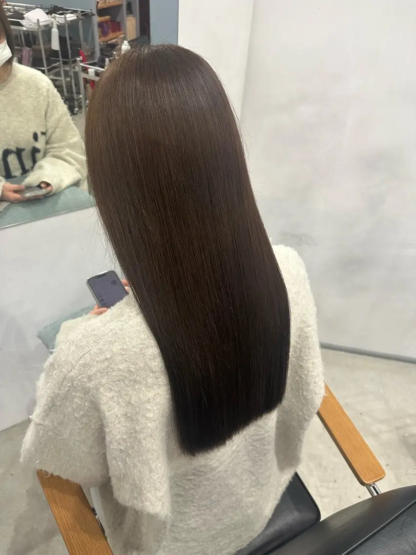ワンカラー＋髪質改善UPTOGLOSS🫧の写真