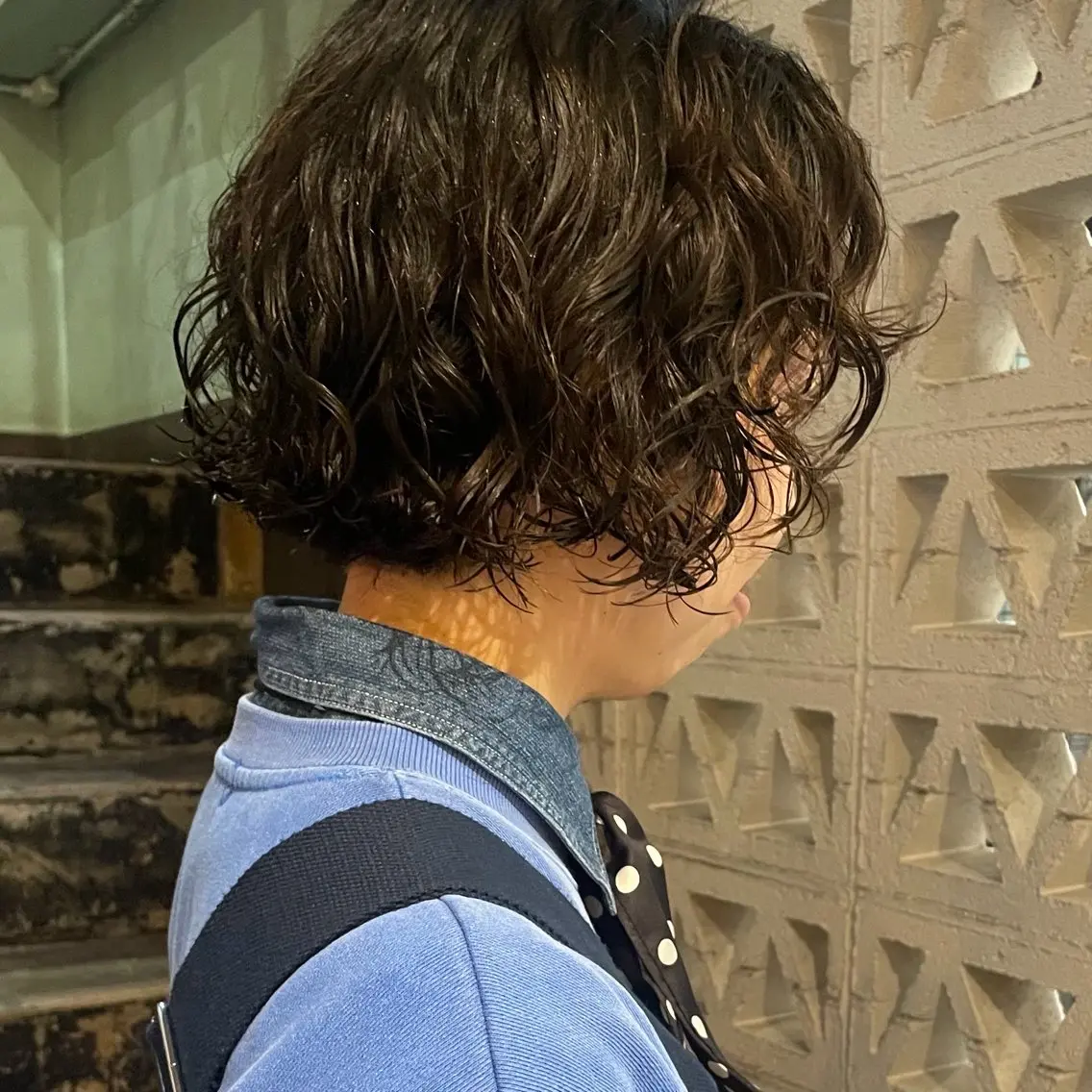 ショート パーマ カット パーマ 石坂 日果梨のヘアスタイル