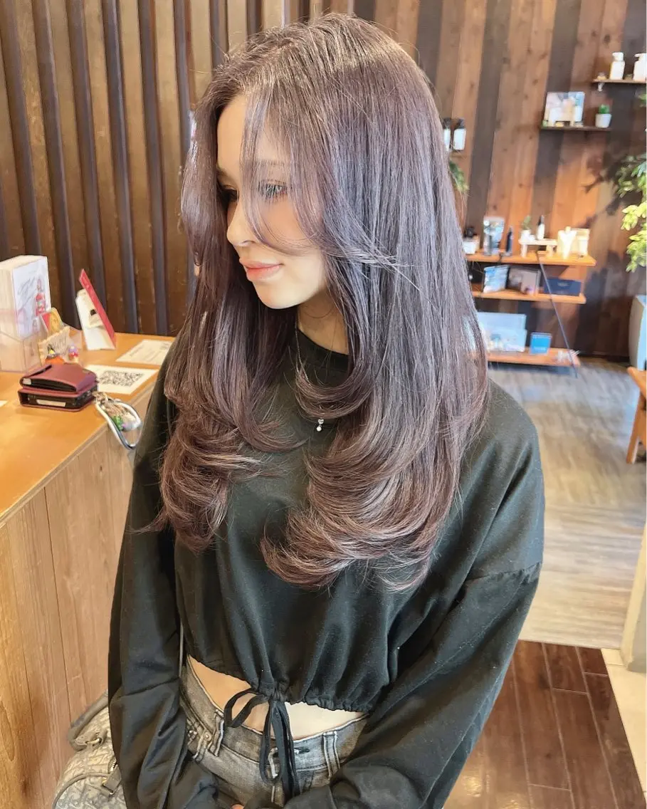 ロング ヘアカラー 具志 正太のヘアスタイル