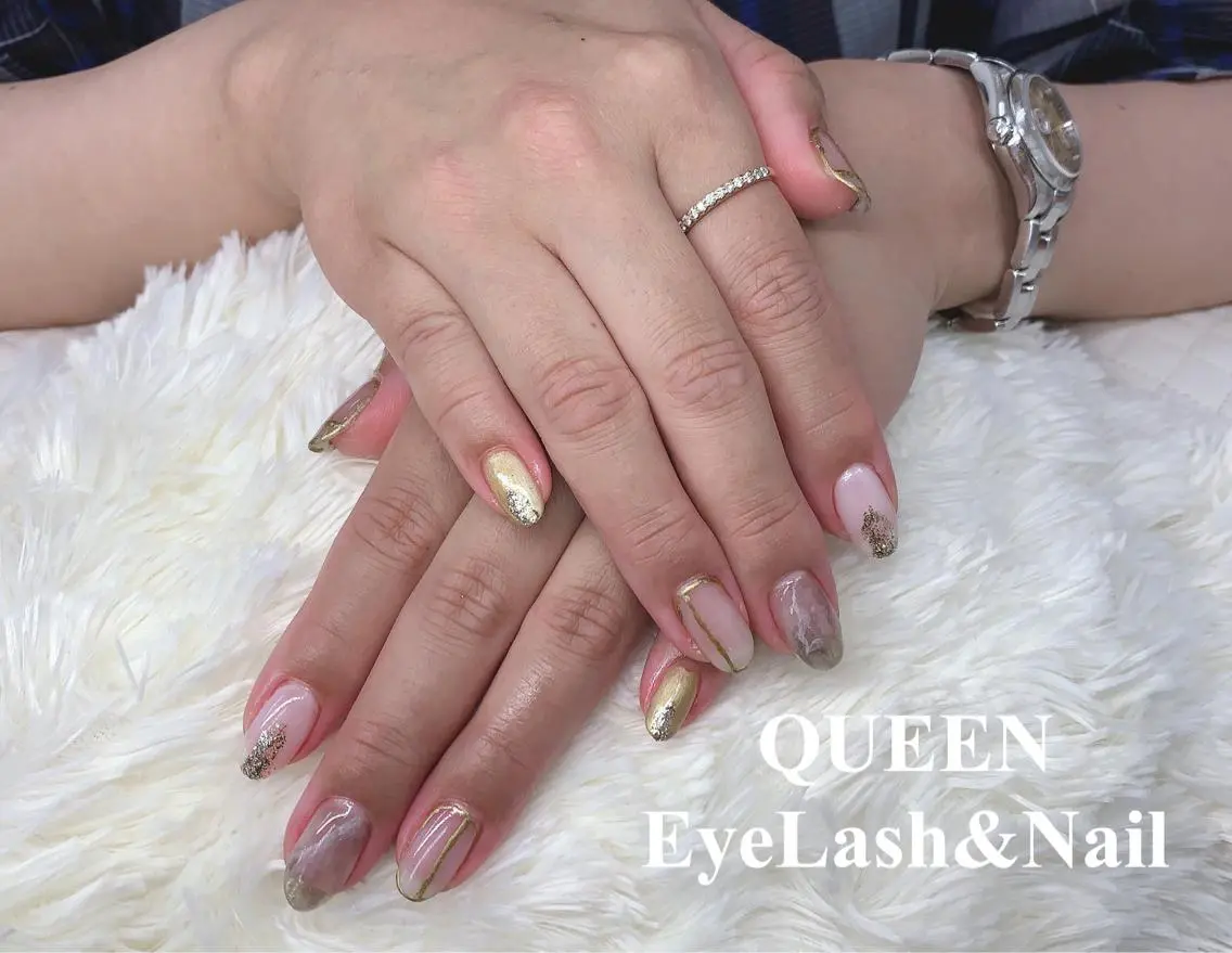 ミディアム カラー ネイル Bloom Nailのネイルデザイン