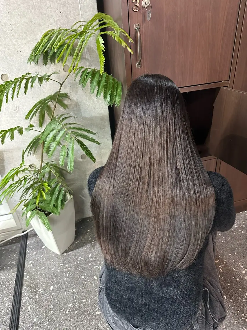 💜🤍💜透明感艶カラー＋Deep Laiyer3stepトリートメント💜🤍💜の写真