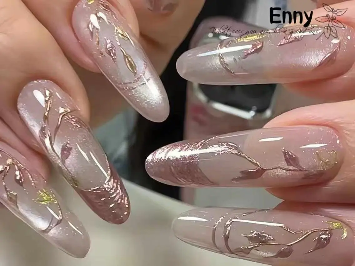 ネイル チークネイル 長さ出し フラッシュネイル フットネイル フレンチネイル Nailsalon Ennyのネイルデザイン