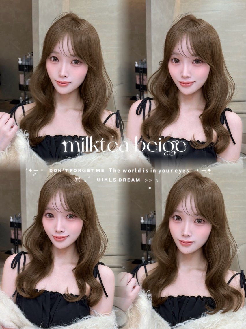 ロング カラー ヘアカラー あみ/暗髪オリ ーブ特化🍃髪質改善のヘアスタイル