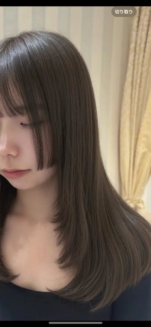 ロング カラー 姫カット ふうか 心斎橋美容室のヘアスタイル