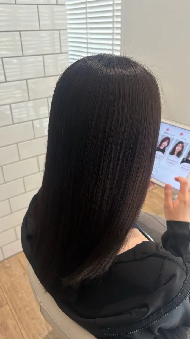 ミディアム トリートメント 似合わせ 顔周りYUUGAのヘアスタイル