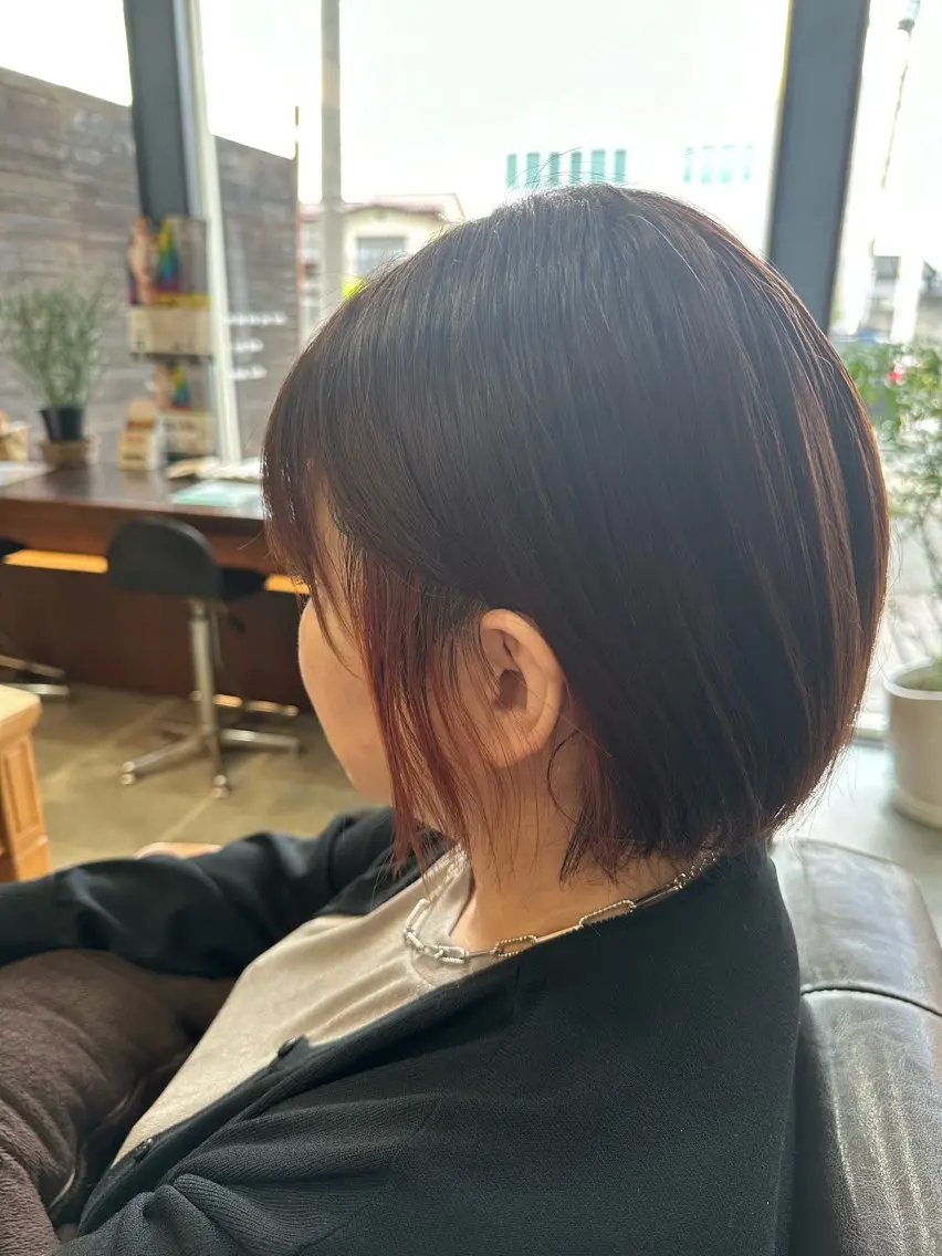 ミディアム カット ヘアカラー 🎀Kubu🍀 Natsumu🎀のヘアスタイル