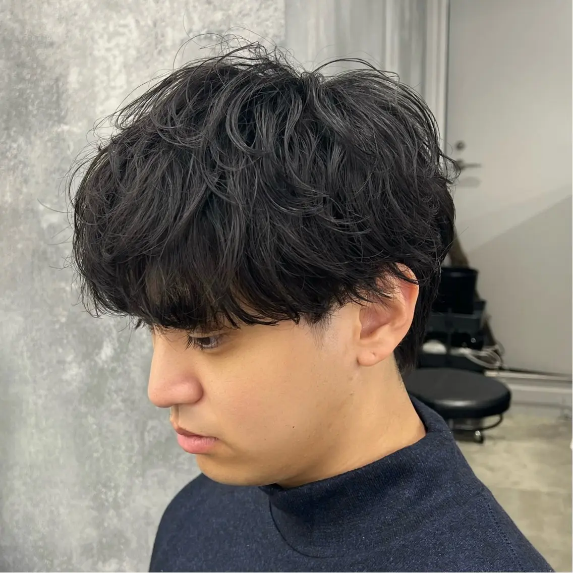 ショート パーマ メンズ マッシュ メンズパーマ カット パーマ 👑短髪ハイトーン/ 新宿/ユウマ👑のヘアスタイル