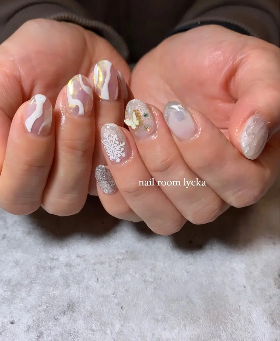 ネイル ネイルルームリッカ 𝐦𝐚𝐲𝐮のネイルデザイン