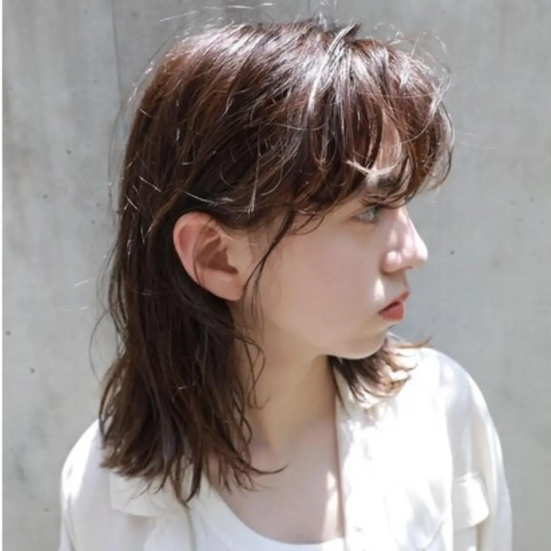 セミロング パーマ Ravo 西村 優花のヘアスタイル