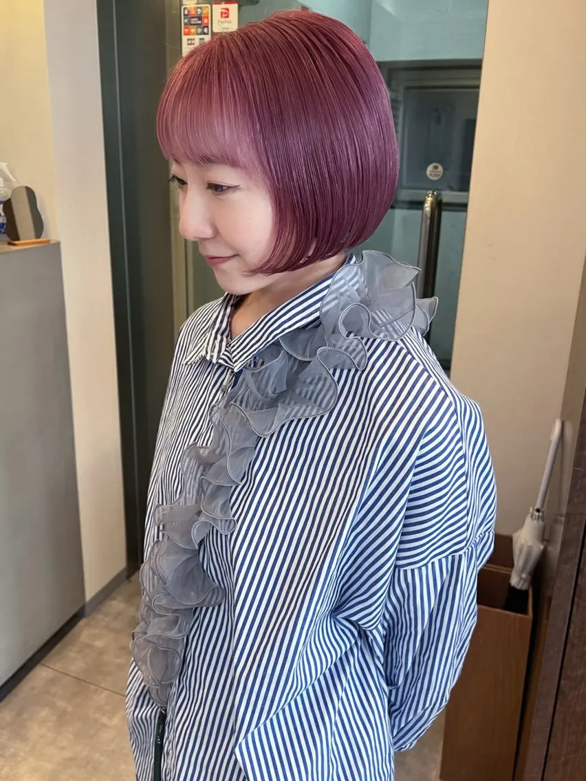 ショート ヘアカラー haruka /透明感カラーのヘアスタイル