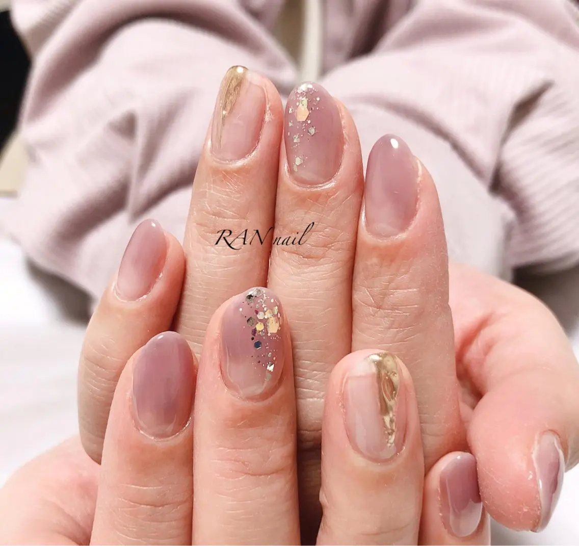 ネイル アートネイル フットネイル フレンチネイル ミラーネイル ニュアンスネイル RAN nailのネイルデザイン