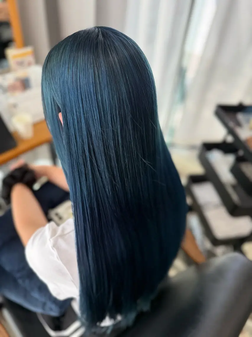 ロング ヘアカラー トリートメント 中西 広人のヘアスタイル
