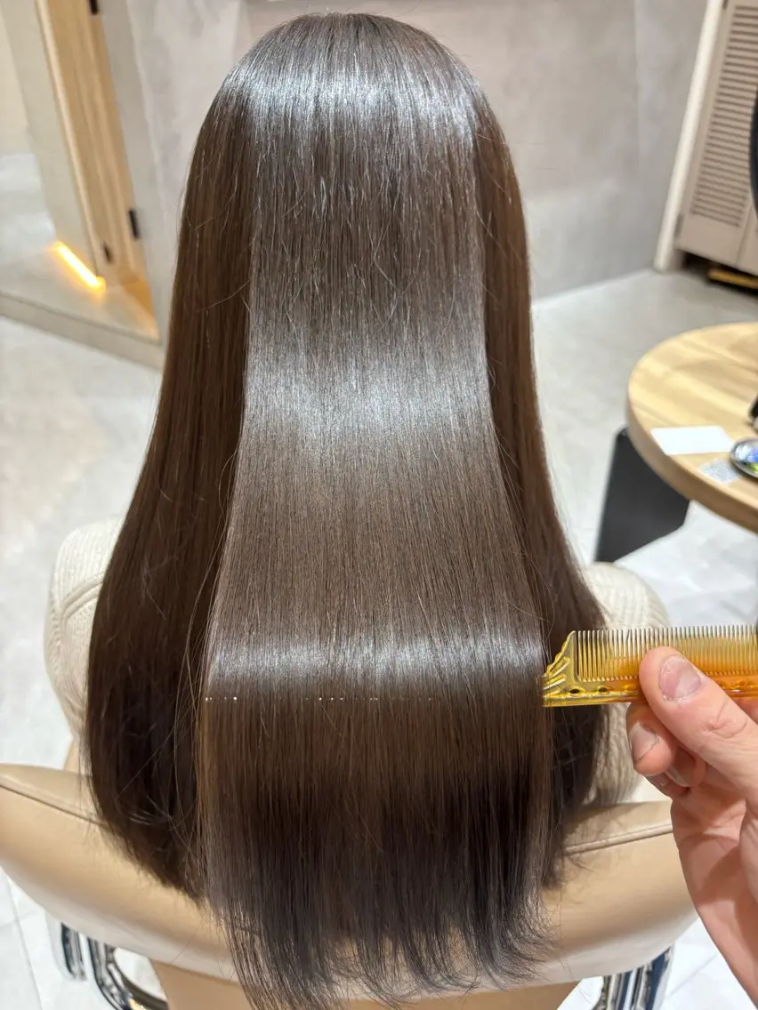 【ミニモ限定】地毛風艶髪ストレート✨(縮毛矯正)+カットの写真