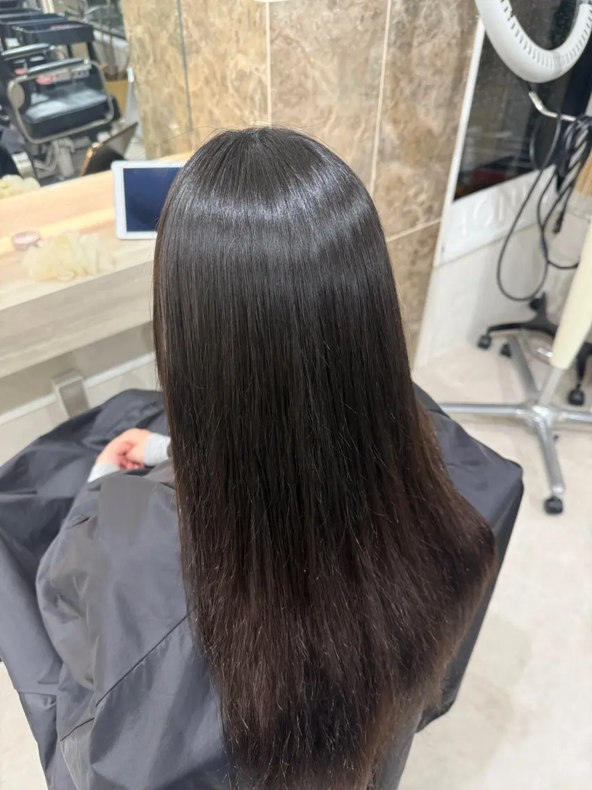 パーマ 縮毛矯正 縮毛矯正 C H i R iのヘアスタイル