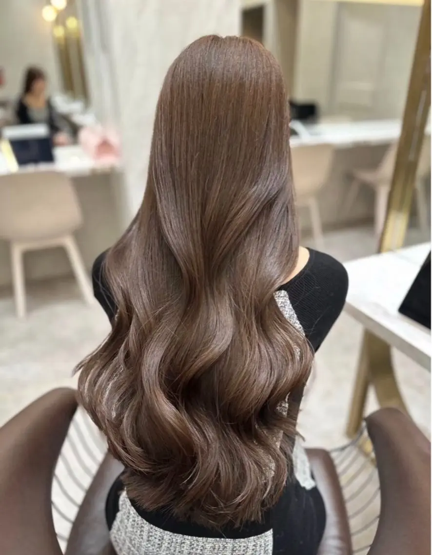 ロング ヘアカラー トリートメント mao 福岡美容師/韓国ヘアのヘアスタイル